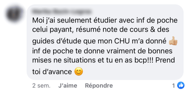 Témoignage Inf. de poche