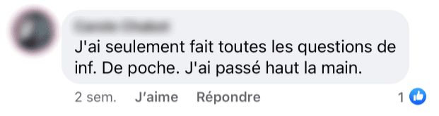 Témoignage Inf. de poche